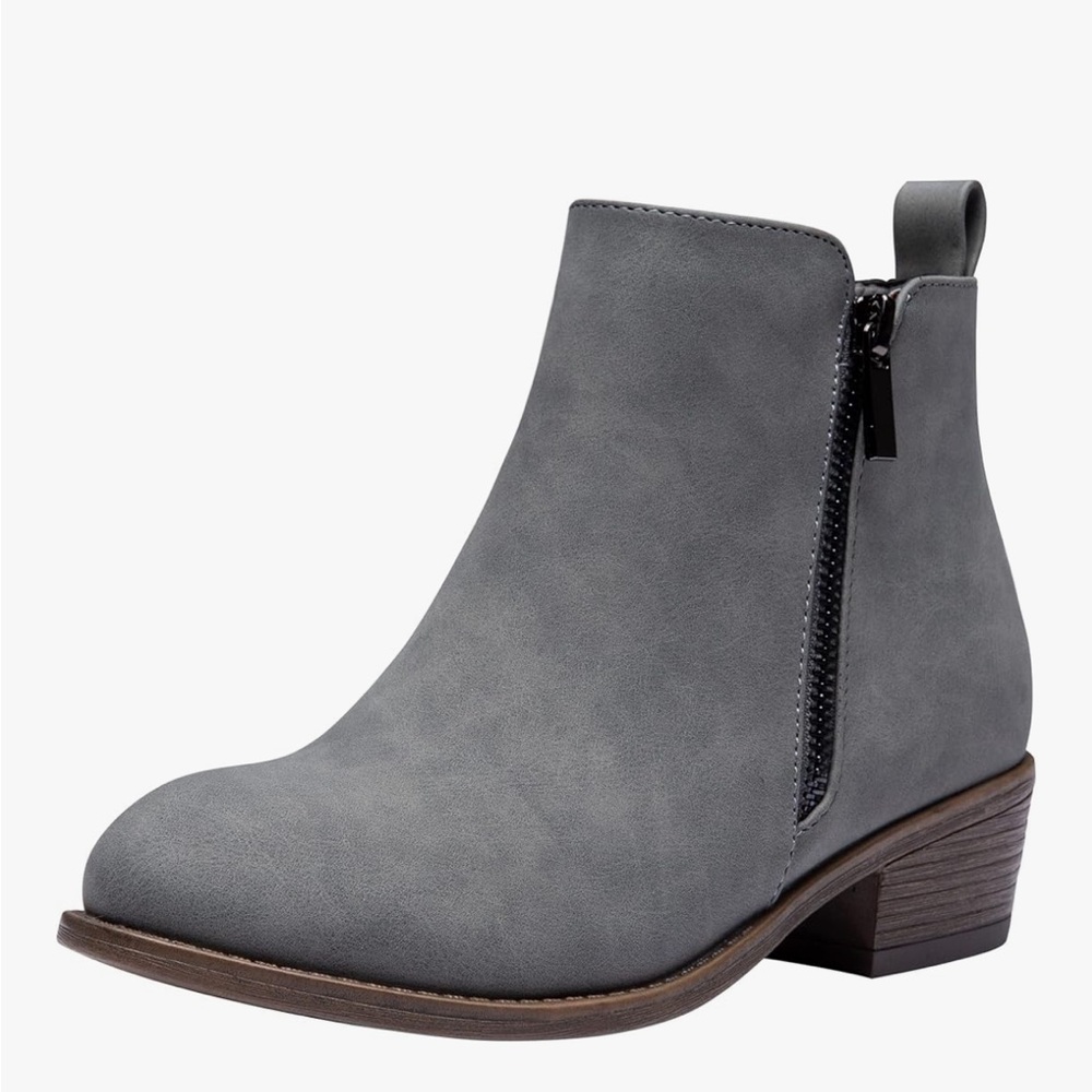 Grey Ankle Boots